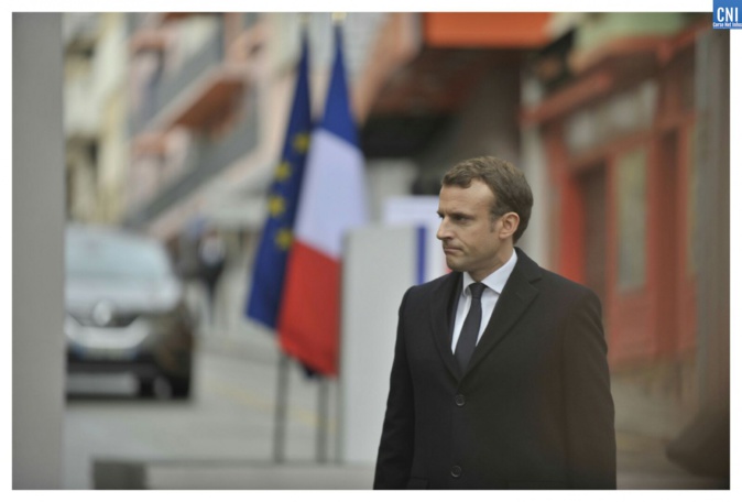 Emmanuel Macron en Corse archives CNI. Photo Michel Luccioni