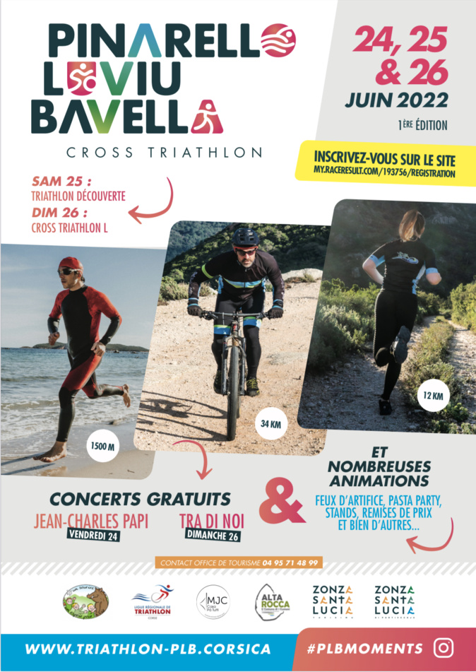 Zonza : Le 1er Triathlon Pinareddu-Luviu-Bavedda c’est ce week-end Zonza : Le 1er Triathlon Pinareddu-Luviu-Bavedda c’est ce week-end