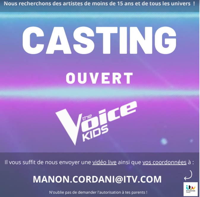Le casting de The voice kids fait étape en Corse Le casting de The voice kids fait étape en Corse