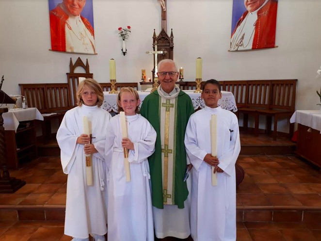 Profession de foi pour 3 jeunes de Folelli