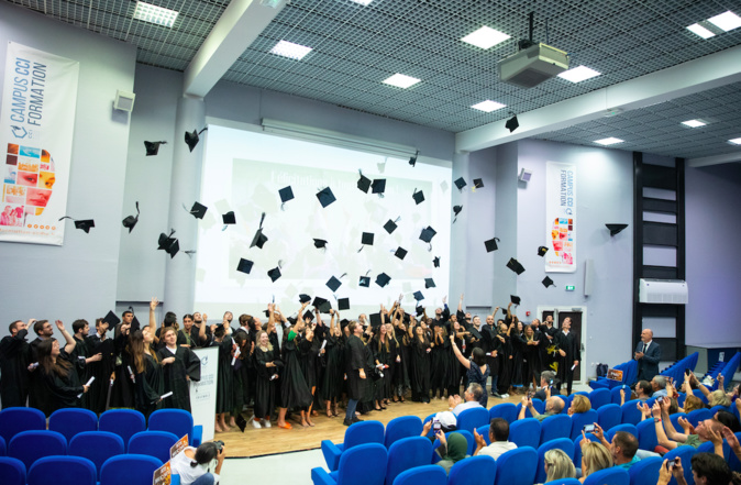 La cérémonie au campus de Borgo. Crédit photo Armand Lucciani