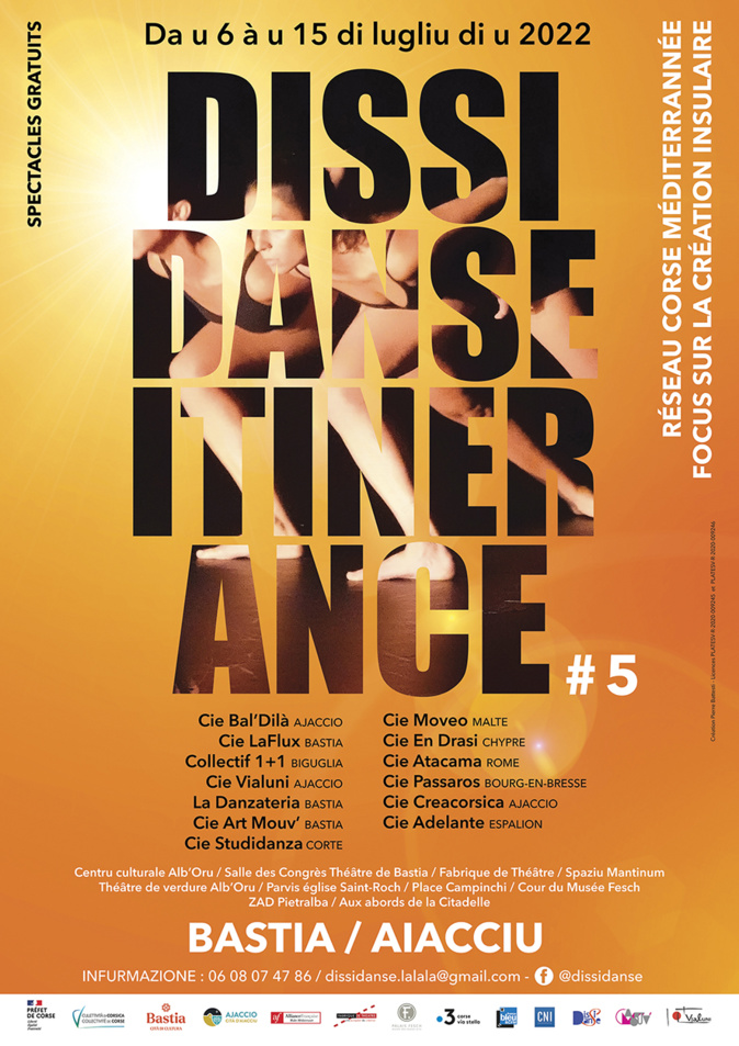 Le Festival « Dissidanse Itinérance 2022 » à Ajaccio et Bastia du 6 au 15 juillet Le Festival « Dissidanse Itinérance 2022 » à Ajaccio et Bastia du 6 au 15 juillet