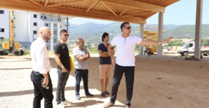 Visite des travaux en cours. Visite des travaux en cours.