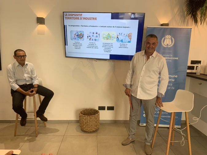 Jean-Marc Cermolacce et Serge Linale ont dressé le bilan du Dispositif Territoire d’industrie. Jean-Marc Cermolacce et Serge Linale ont dressé le bilan du Dispositif Territoire d’industrie.