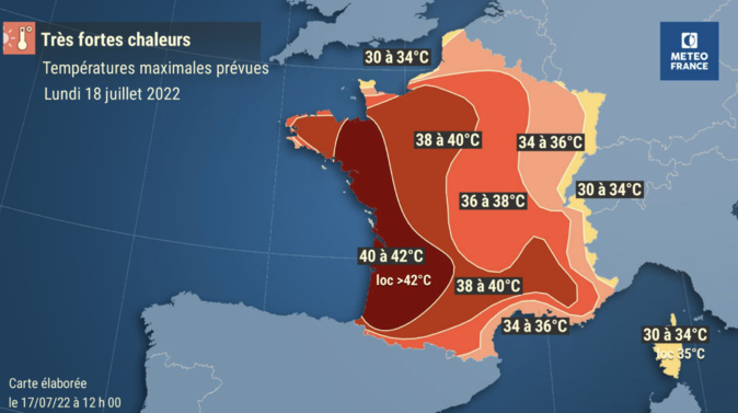 Canicule : vigilance jaune jusqu'à mardi en Haute-Corse Canicule : vigilance jaune jusqu'à mardi en Haute-Corse