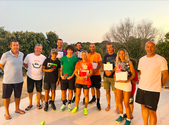 La remise des prix du tournoi de Pianottoli La remise des prix du tournoi de Pianottoli