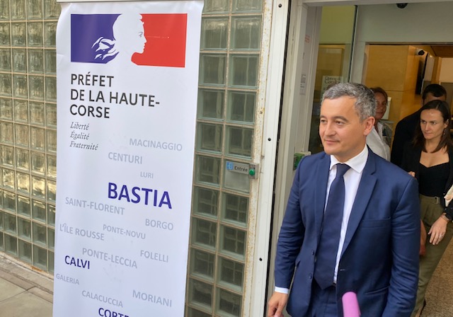 Gérald Darmanin à Bastia : "La Corse ne doit pas devenir la plaque tournante de la drogue en Méditerranée"