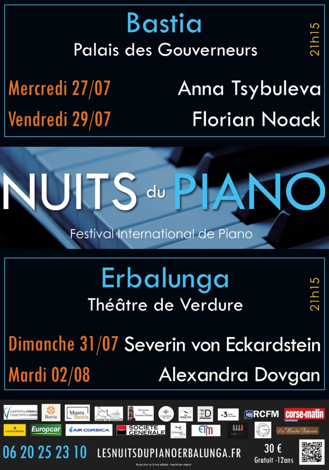 Musique : « Les Nuits du piano » à Bastia et Erbalonga Musique : « Les Nuits du piano » à Bastia et Erbalonga