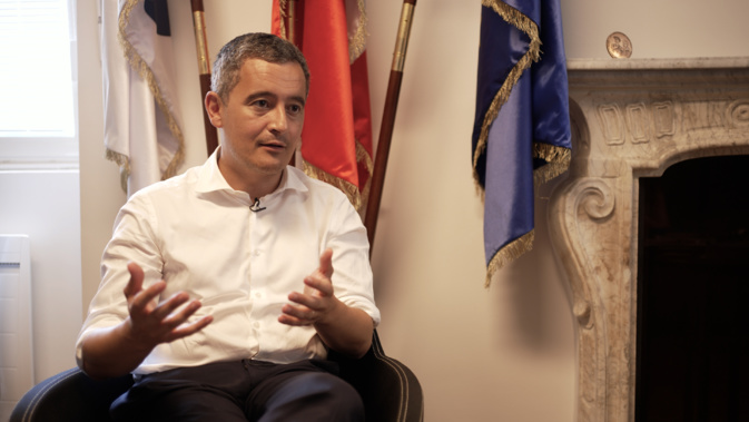 Gérald Darmanin, ministre de l’Intérieur et des Outre-Mer. Photo Jean-Baptiste Andreani. Gérald Darmanin, ministre de l’Intérieur et des Outre-Mer. Photo Jean-Baptiste Andreani.