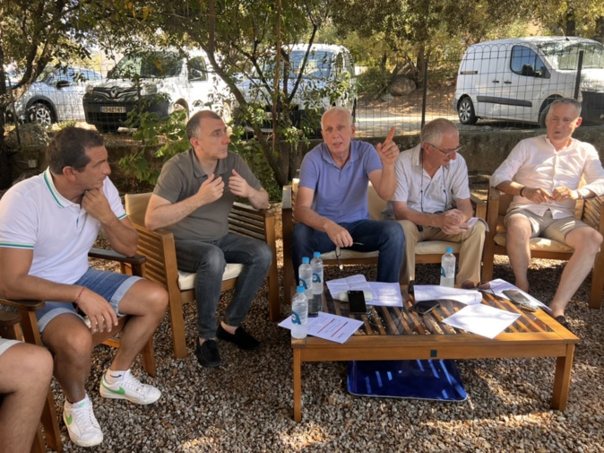 La conférence de presse qui a eu lieu en Balagne La conférence de presse qui a eu lieu en Balagne