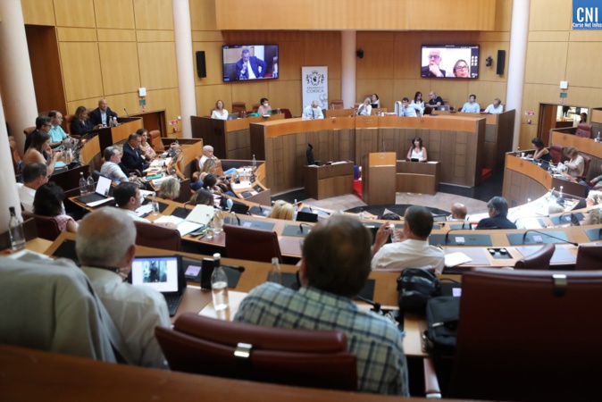L'Assemblée de Corse en session ce 28 juillet. Photo Michel Luccioni. L'Assemblée de Corse en session ce 28 juillet. Photo Michel Luccioni.