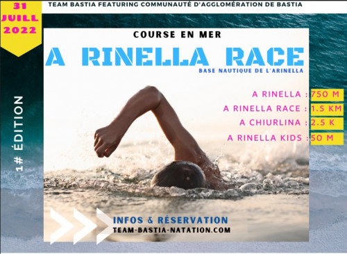 Natation en eau libre : A Bastia, la 1ère édition de l’A Rinella Race c'est ce dimanche 