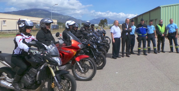 50 motards de Haute-Corse travaillent la trajectoire de sécurité à Borgo