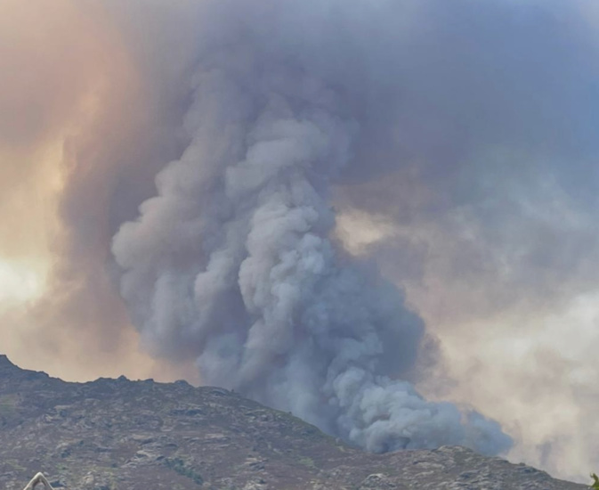 L’incendie ce lundi L’incendie ce lundi
