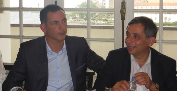 Gilles Simeoni, maire de Bastia, et Henri Malosse, président du Comité économique et social européen.