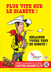 Lucky Luke se mobilise pour la 3e édition de la semaine de prévention du Diabète