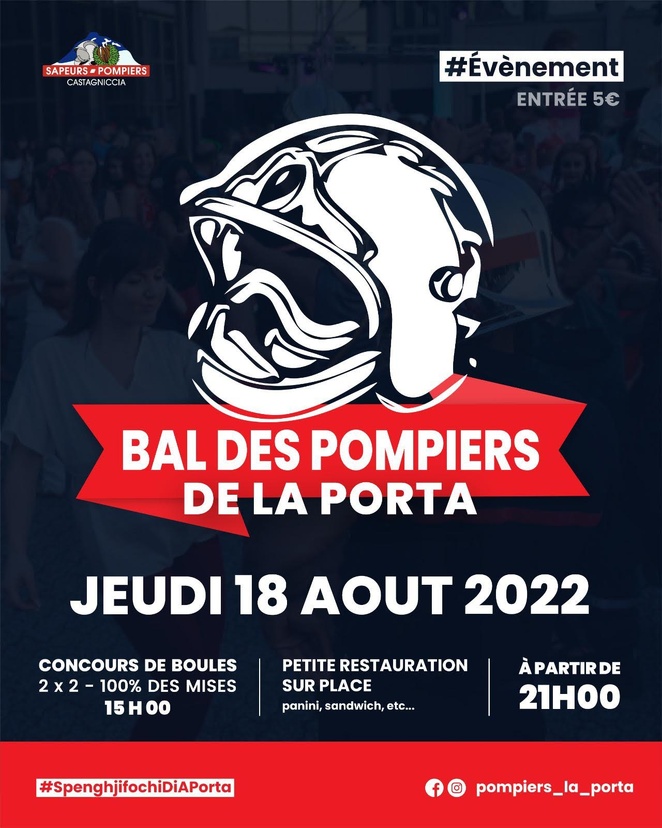 Bal des pompiers de La Porta : ce jeudi à partir de 21 heures