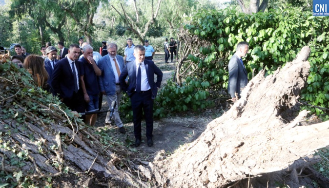 Gérald Darmanin sur le terrain à Sagone (Photo Michel Luccioni) Gérald Darmanin sur le terrain à Sagone (Photo Michel Luccioni)