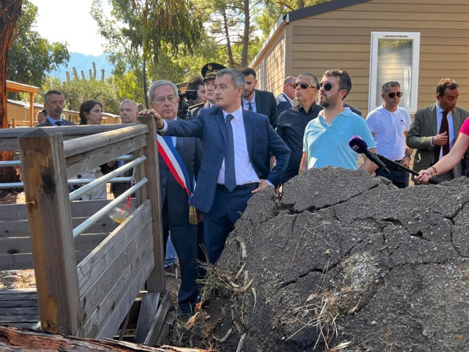 Gérald Darmanin prend conscience de l'étendue des dégâts (Photo Maria-Serena Volpei-Aliotti) Gérald Darmanin prend conscience de l'étendue des dégâts (Photo Maria-Serena Volpei-Aliotti)