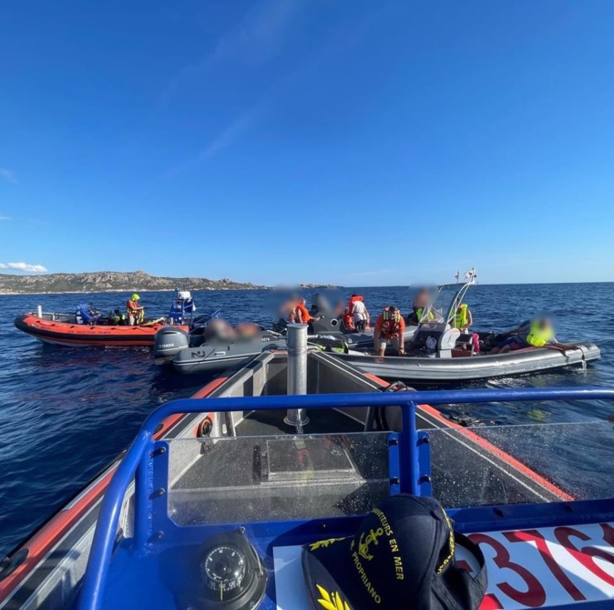 Après le choc (Photos @SNSMPropriano) Après le choc (Photos @SNSMPropriano)