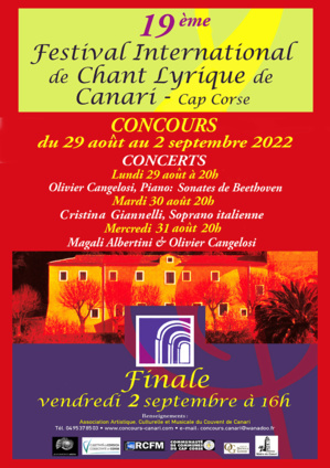 Canari : 23 candidats au 19e concours international de chant lyrique Canari : 23 candidats au 19e concours international de chant lyrique