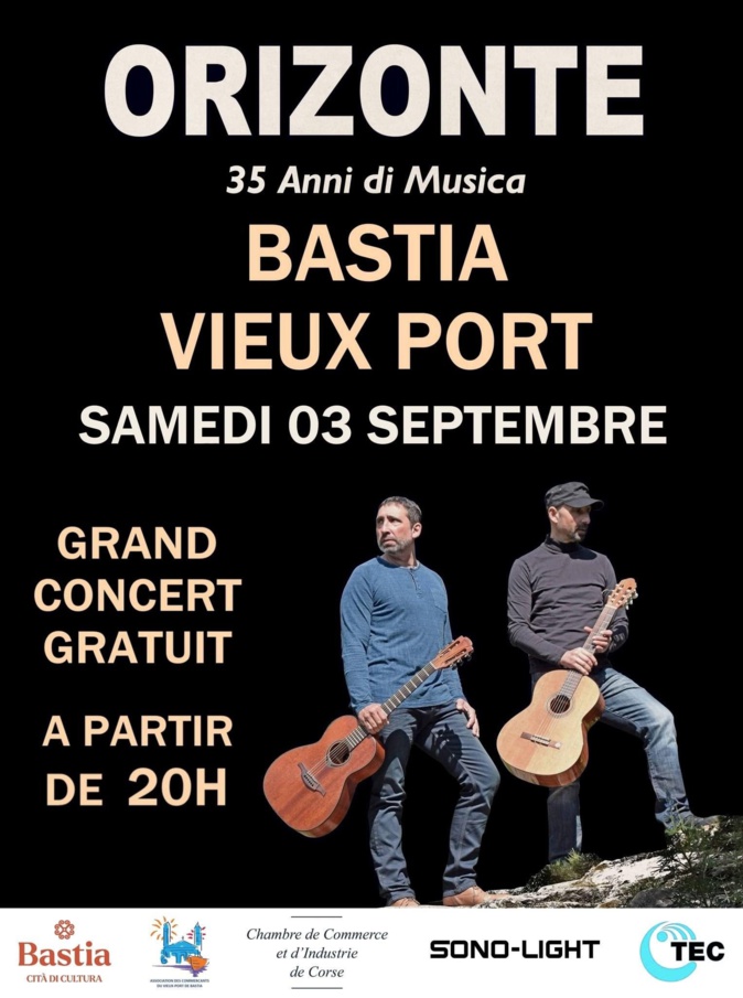 Les 35 ans du groupe Orizonte fêtés sur le Vieux-Port de Bastia