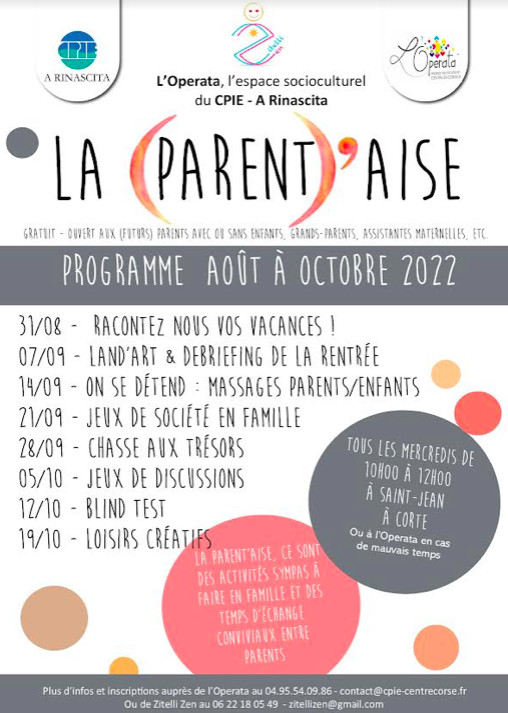 Corte : La Parent'aise fait sa rentrée