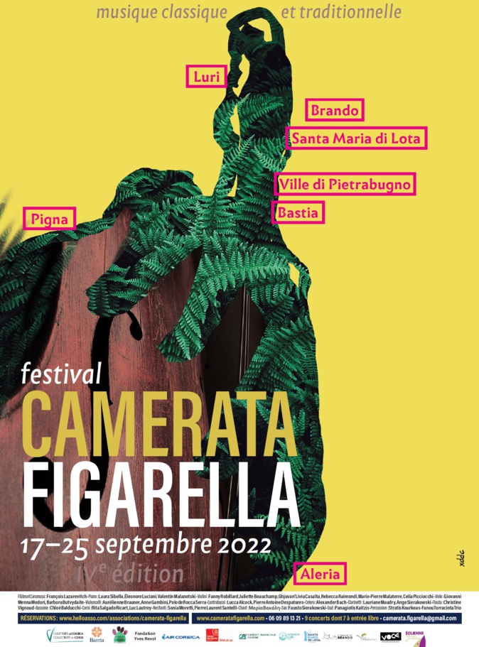 Un voyage autour de la Méditerranée en 9 concerts pour le IVème édition du Festival de musique de la Camerata Figarella Un voyage autour de la Méditerranée en 9 concerts pour le IVème édition du Festival de musique de la Camerata Figarella