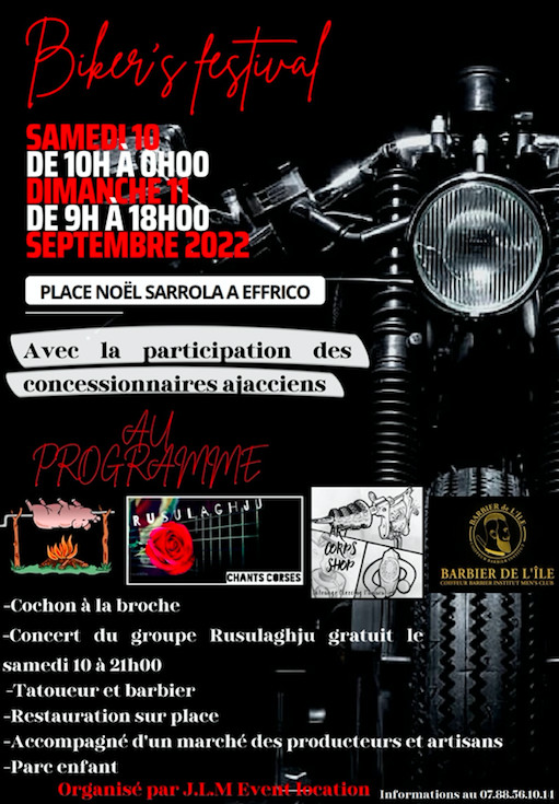 Biker's festival : le nouveau rendez-vous moto d'Ajaccio