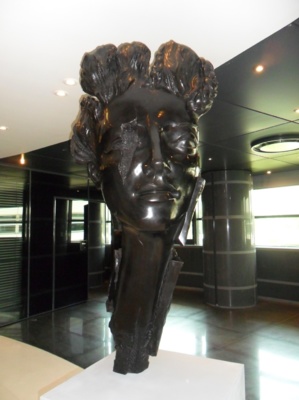 GAIA - Bronze patiné noir h160