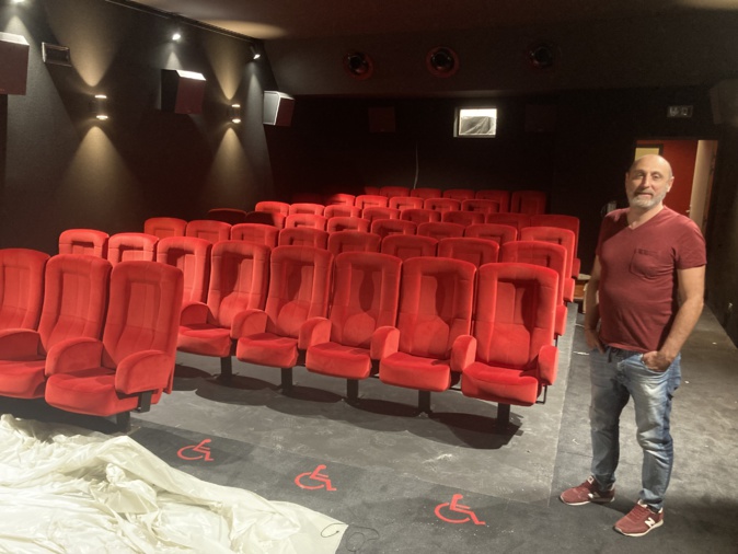 Une des deux petites salles du cinéma Laetitia. Photo : JS Une des deux petites salles du cinéma Laetitia. Photo : JS