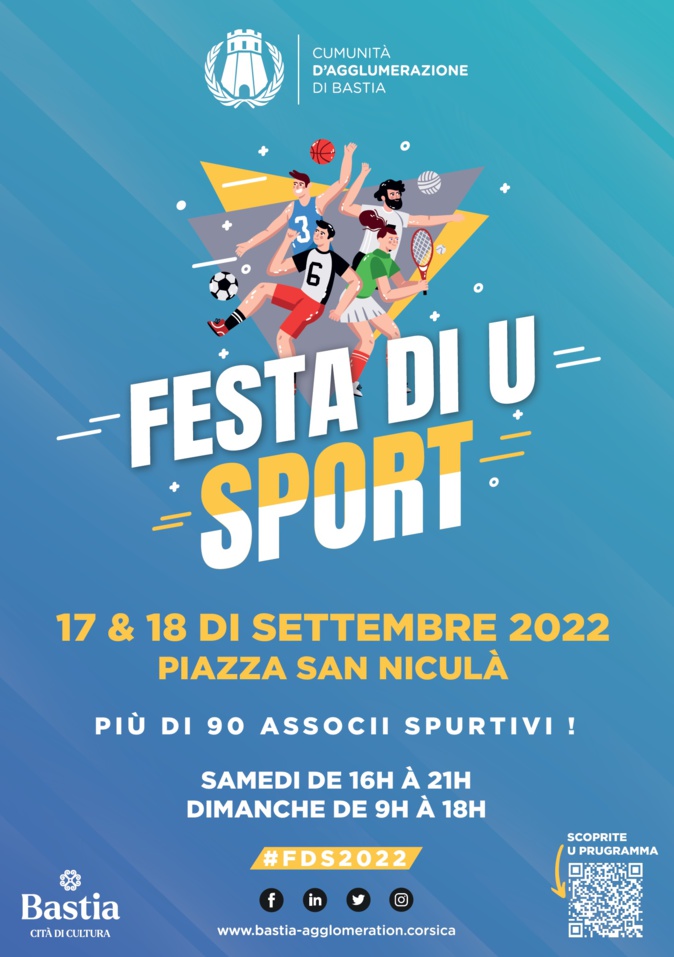 La fête du sport revient sur la place Saint-Nicolas à Bastia les 17 et 18 septembre 