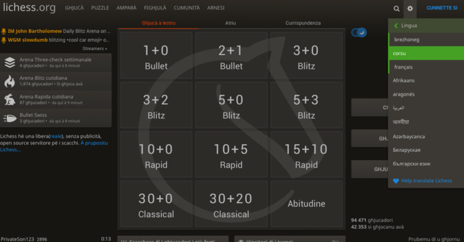 Capture écran vision corse du site Capture écran vision corse du site