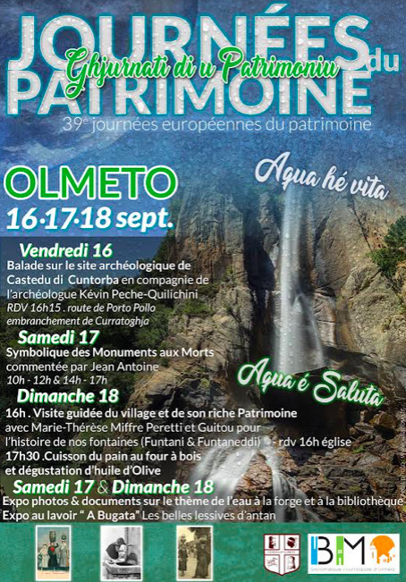 Olmeto : le programme des 39e Journées Européennes du Patrimoine 