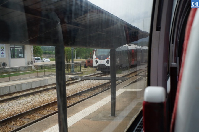 La gare de Ponte-Leccia La gare de Ponte-Leccia