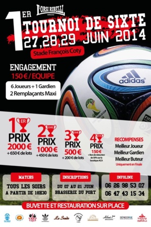 Ajaccio : Tournoi de sixte de l'Orsi Ribelli Ajaccio : Tournoi de sixte de l'Orsi Ribelli