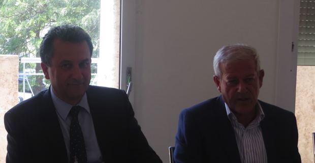François Tatti, président de la CAB, et Frank Cadoret, directeur exécutif SFR.