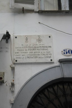 Cérémonie pour André Giusti et Jules Mondoloni à Ajaccio