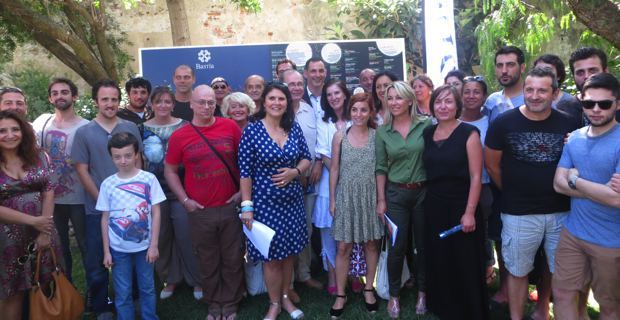 L'équipe municipale entourée des acteurs culturels participant à Bastia in festa.