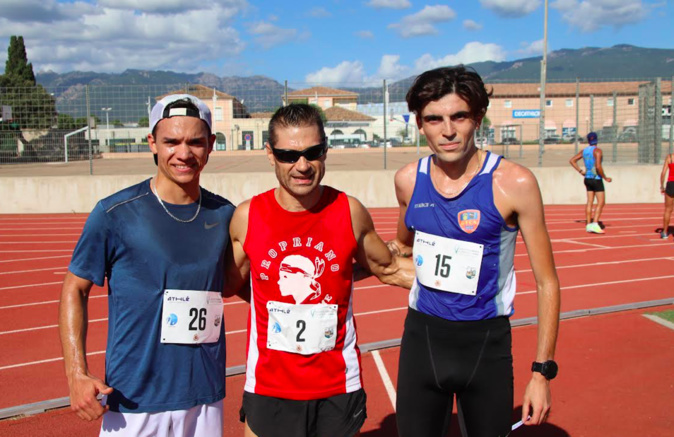 Le podium scratch de ce premier 5 kilomètres Le podium scratch de ce premier 5 kilomètres