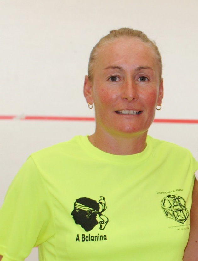 Noëllie Marchetti en finale de l'Open international de squash de l'Ile-Rousse