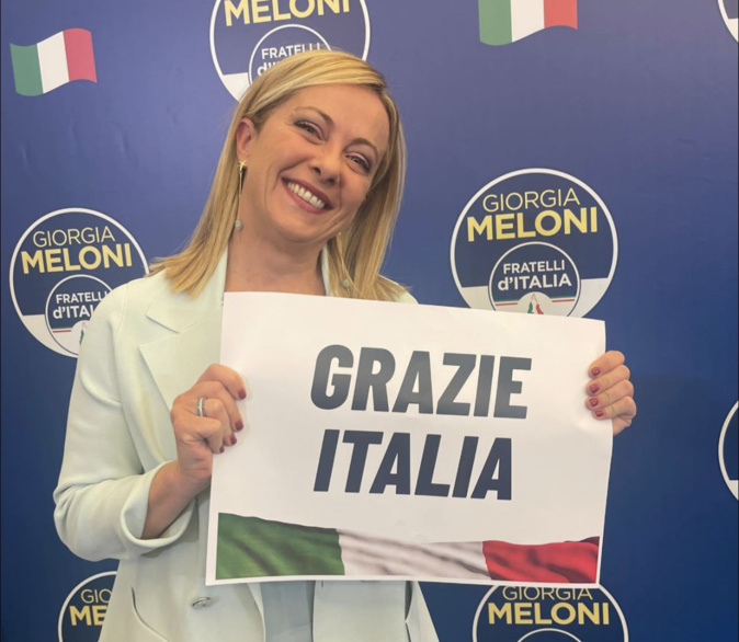Giorgia Meloni. Crédit photo page Facebook G. Meloni Giorgia Meloni. Crédit photo page Facebook G. Meloni