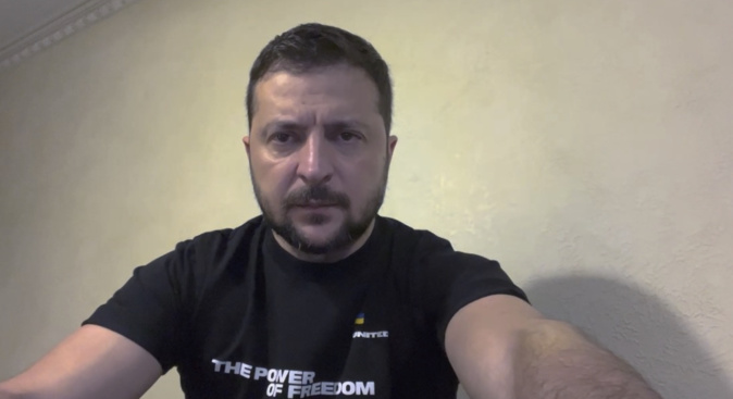 Le président Zelensky. Capture d'écran Le président Zelensky. Capture d'écran