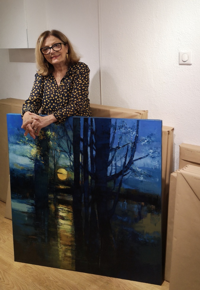 Antoinette Nicolini expose à la Galerie du Marais à Paris.