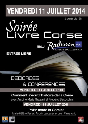 Polar et histoire de la Corse à la soirée du livre Corse au Radisson Blu Polar et histoire de la Corse à la soirée du livre Corse au Radisson Blu