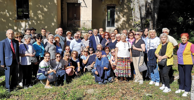 La délégation serbe à Bocognano.