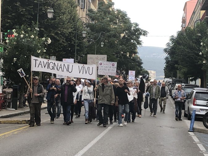 Une manifestation à Ajaccio en 2019