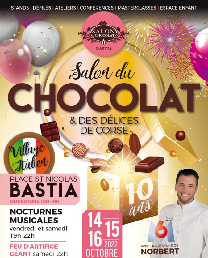 Bastia va célébrer le chocolat et la pizza pendant trois jours Bastia va célébrer le chocolat et la pizza pendant trois jours
