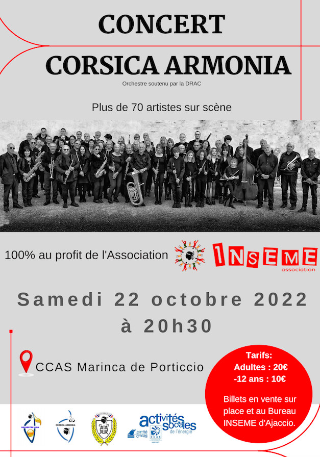 Porticcio : un concert de l'orchestre Corsica Armonia au profit d'Inseme ce 22 octobre