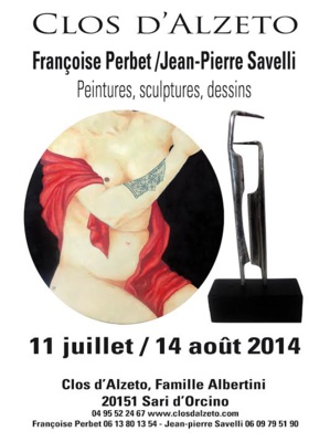 Françoise Perbet et Jean-Pierre Savelli au clos d'Alzeto Françoise Perbet et Jean-Pierre Savelli au clos d'Alzeto